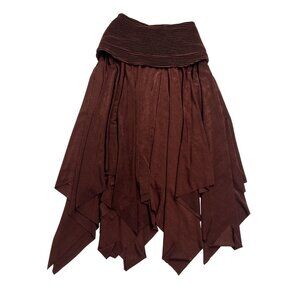 Selia Richwood Plisse Long Skirt in Brown